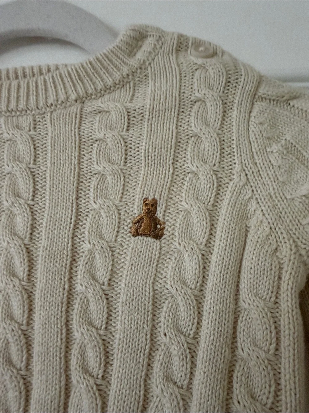 BabyGap Cream Cable Knit Sweater